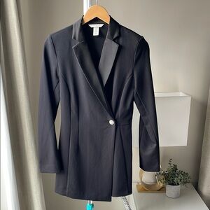 Black Blazer Romper